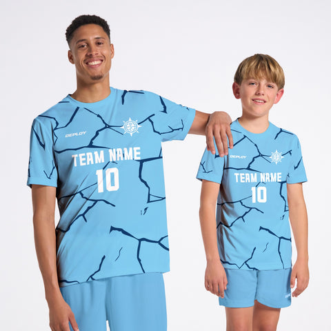 Flight Jersey Cracks - Sky Blue
