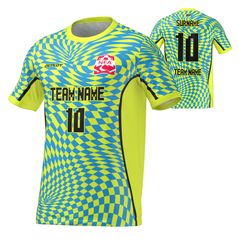 Nepean FA - Flight Jersey Warped - Neon Yellow