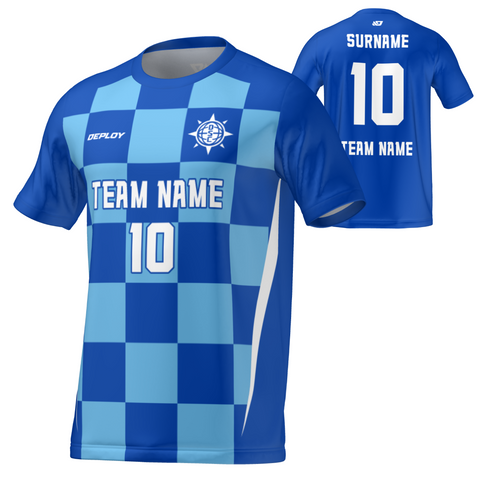 Flight Jersey Checkers - Royal Blue