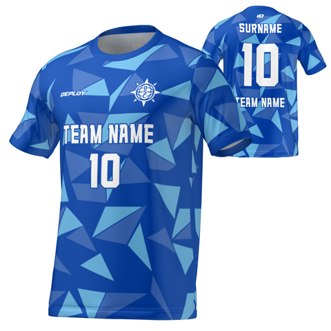Flight Jersey Fragments - Royal Blue
