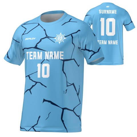 Flight Jersey Cracks - Sky Blue