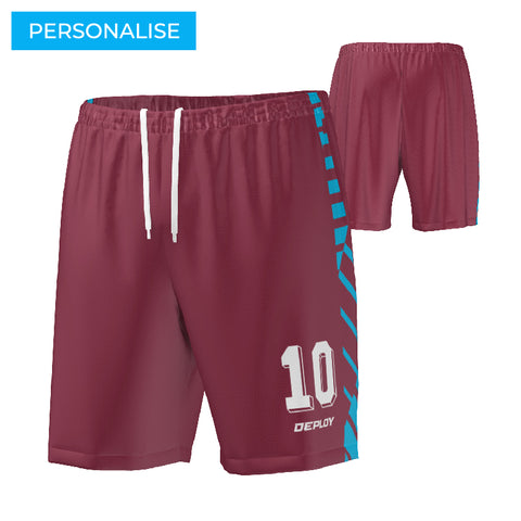 STRIDE SHORTS 9 - MAROON