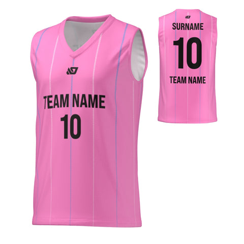 Basketball Jersey Stitch - Pink