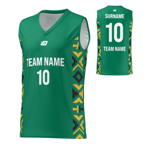 Basketball Jersey Aztec - Green