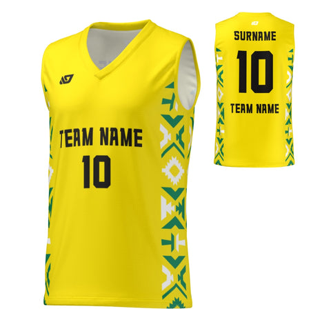 Basketball Jersey Aztec - Yellow