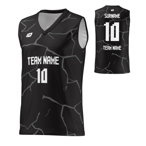Basketball Jersey Cracks - Black