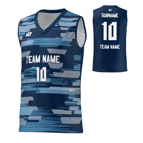 Basketball Jersey Glitch - Navy