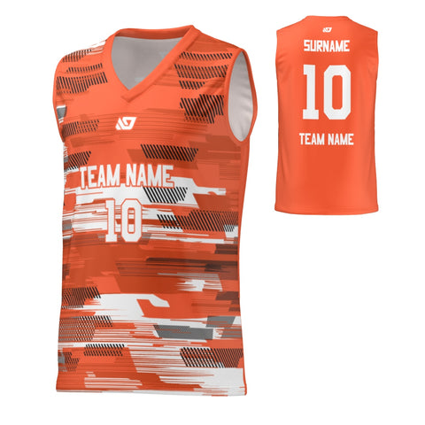 Basketball Jersey Glitch - Orange