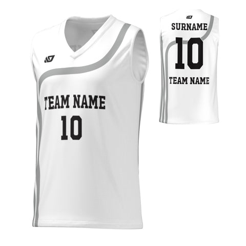 Basketball Jersey Pipes - White