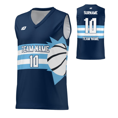 Basketball Jersey Sun - Navy