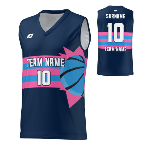 Basketball Jersey Sun - Navy