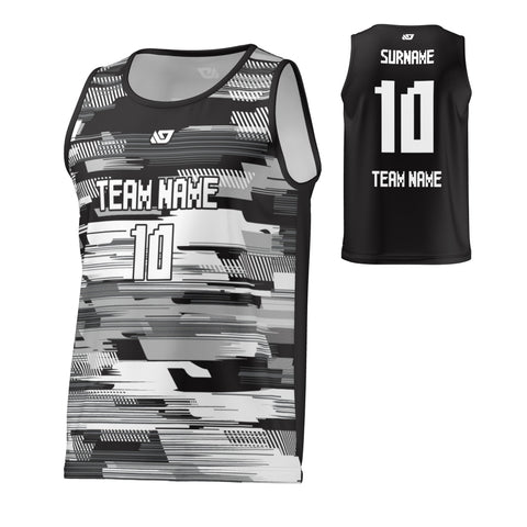 Flight Singlet Glitch - Black