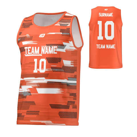 Flight Singlet Glitch - Orange