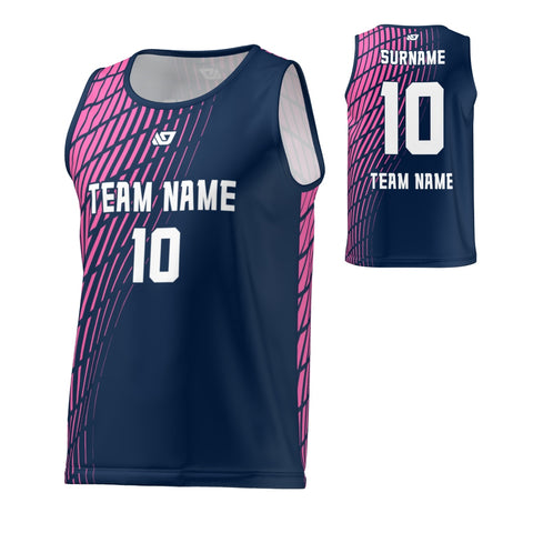 Flight Singlet Gradient - Navy & Pink
