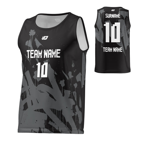 Flight Singlet Graffiti - Black