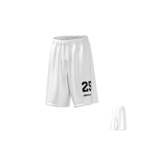 Basketball Shorts Plain - White