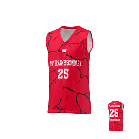 Basketball Jersey Cracks - Red