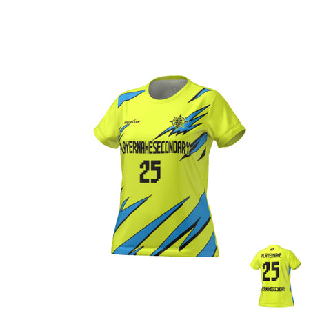 Flight Jersey Womens Lightning - Neon Yellow