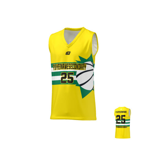 Basketball Jersey Sun - Yellow
