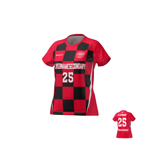 Flight Jersey Womens Checkers - Red
