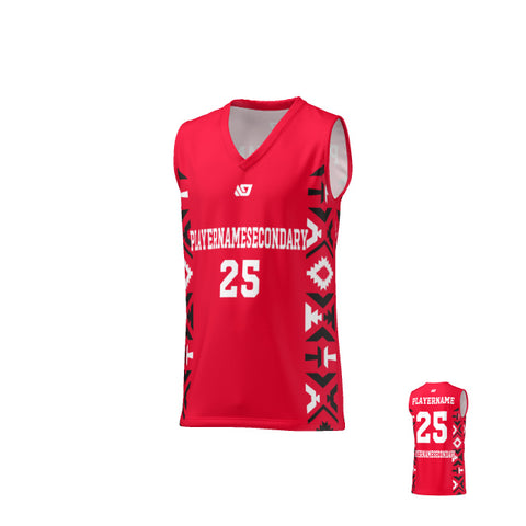 Basketball Jersey Aztec - Red
