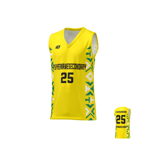 Basketball Jersey Aztec - Yellow