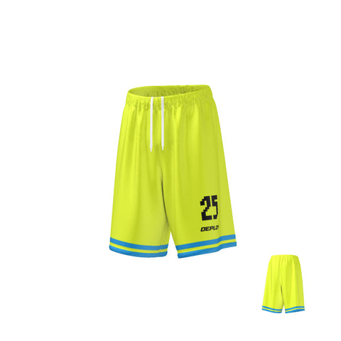 Basketball Shorts Hoops - Neon Yellow