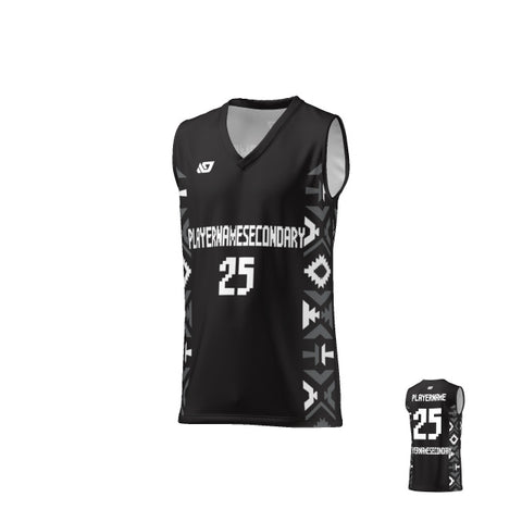 Basketball Jersey Aztec - Black