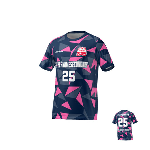 Nepean FA - Flight Jersey Fragments - Navy/Pink