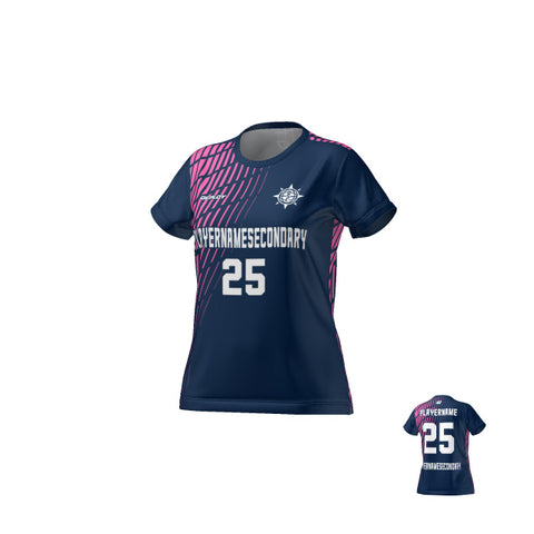 Flight Jersey Womens Gradient - Navy & Pink