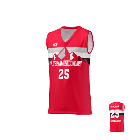 Basketball Jersey Mountains - Red