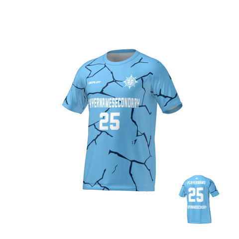 Flight Jersey Cracks - Sky Blue
