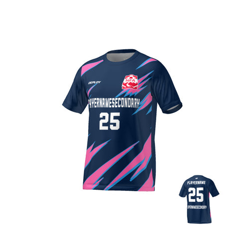Nepean FA - Flight Jersey Lightning - Navy/Pink