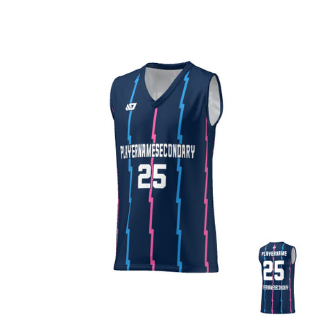 Basketball Jersey Lighting Strips - Navy