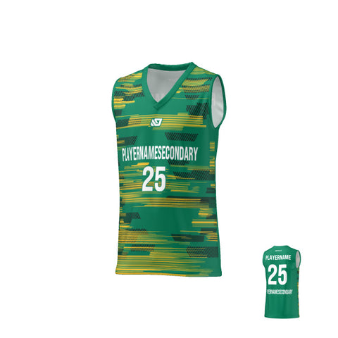 Basketball Jersey Glitch - Green