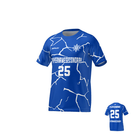 Flight Jersey Cracks - Royal Blue