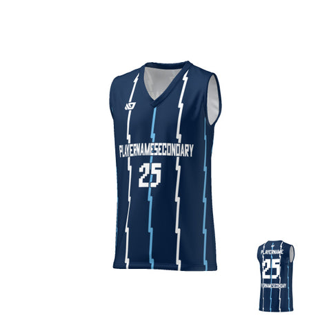 Basketball Jersey Lighting Strips - Navy