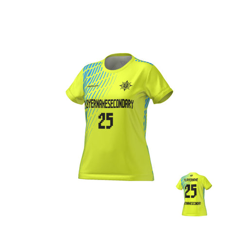 Flight Jersey Womens Gradient  - Neon Yellow