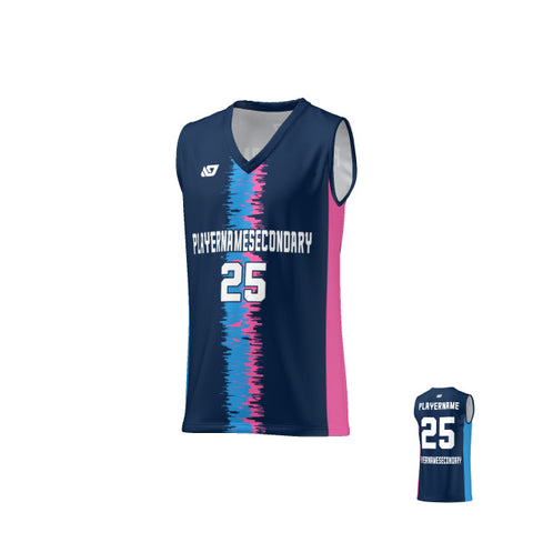 Basketball Jersey Static - Navy